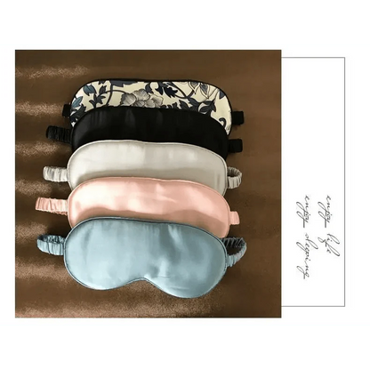Super Smooth  Mulberry Silk Sleep Eye Mask & Blindfold With Elastic Strap Travel Eye Patch Soft Nap Eye Patch  Eye Cover Eyeshade for Night Sleeping Mask For Women