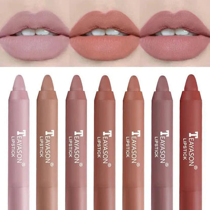 Super Stay 12 Colors Matte Lipsticks - Long Lasting Waterproof Non Stick Lip Pencil Cosmetics
