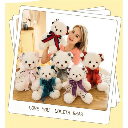 Superior Quality Cute Teddy Bear With Dress Plush Doll Stuffed Animals Kids Toys Room Decor, Christmas,VE Valentine Gifts