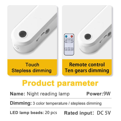Table Lamp Office Study Lights Desk Lamp USB Led Light Rechargeable Reading Lamp Touch Switch Bedside Bedroom Dormitory Light Decorative Table Lamp Cute Study Lamps for Bedroom Décor