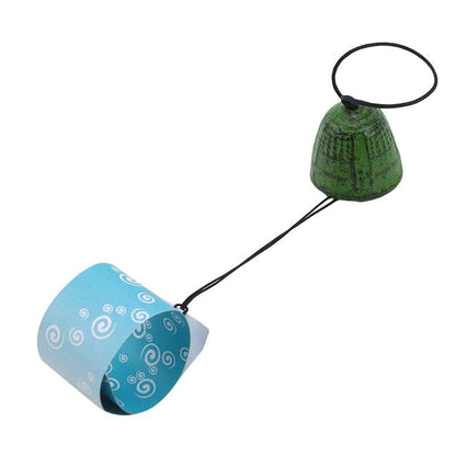 Temple Bell Pendant Lucky Wind Chimes Japanese Lucky Feng Shui Small Wind Chime Sound Clapper Home Garden Outdoor Decor Gift Cast Iron Outdoor For Good Luck Home Garden Patio Hanging Decoration Gift