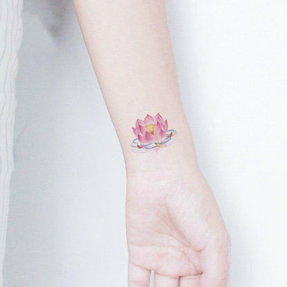 Temporary 3D Rose Flower Tattoos Sticker Body Art Tattoo Sticker Waterproof Luxury Tattoo Rose Lotus Flower Fashion Sticker For Womens