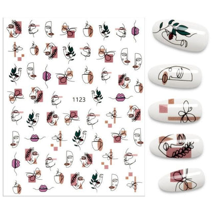 The New 3D Nail Sticker Cool English Letter stickers for nail  Foil Love Heart Design Nails Accessories Fashion Manicure Sticker Stickers Girls Manicure Decoration Nail Art Supplies 3D Self-Adhesive Nail Decals Designer Nail Stickers for Acrylic Nails