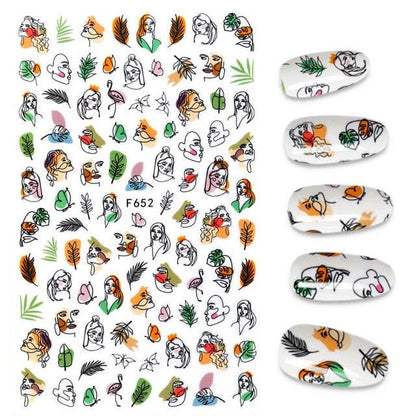 The New 3D Nail Sticker Cool English Letter stickers for nail  Foil Love Heart Design Nails Accessories Fashion Manicure Sticker Stickers Girls Manicure Decoration Nail Art Supplies 3D Self-Adhesive Nail Decals Designer Nail Stickers for Acrylic Nails
