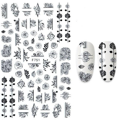 The New 3D Nail Sticker Cool English Letter stickers for nail  Foil Love Heart Design Nails Accessories Fashion Manicure Sticker Stickers Girls Manicure Decoration Nail Art Supplies 3D Self-Adhesive Nail Decals Designer Nail Stickers for Acrylic Nails