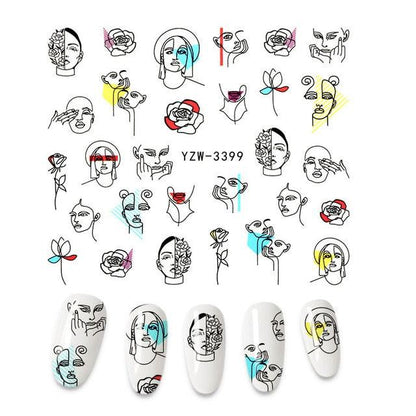 The New 3D Nail Sticker Cool English Letter stickers for nail  Foil Love Heart Design Nails Accessories Fashion Manicure Sticker Stickers Girls Manicure Decoration Nail Art Supplies 3D Self-Adhesive Nail Decals Designer Nail Stickers for Acrylic Nails