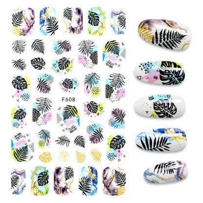 The New 3D Nail Sticker Cool English Letter stickers for nail  Foil Love Heart Design Nails Accessories Fashion Manicure Sticker Stickers Girls Manicure Decoration Nail Art Supplies 3D Self-Adhesive Nail Decals Designer Nail Stickers for Acrylic Nails