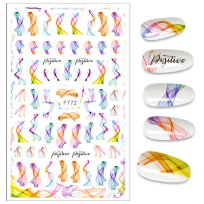 The New 3D Nail Sticker Cool English Letter stickers for nail  Foil Love Heart Design Nails Accessories Fashion Manicure Sticker Stickers Girls Manicure Decoration Nail Art Supplies 3D Self-Adhesive Nail Decals Designer Nail Stickers for Acrylic Nails