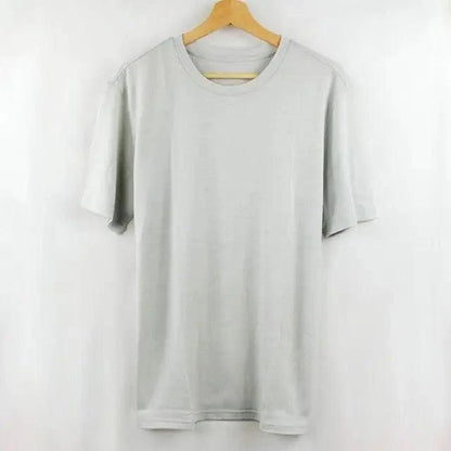 Thick Wool T shirt For Men's Base Layer Modern Shirt Wicking Breathable Quick Dry Anti-Odor With Many Colors Men's Solid Regular Fit T-Shirt Men's Half Sleeves Round Neck T-Shirt