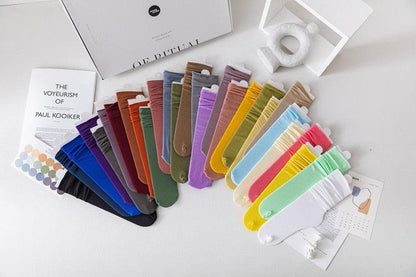 Thin Socks 31 Solid Colors Second Generation Premium Quality Socks From Breathable Cotton Classic Summer Spring Canvas Shoes Footwear Cute Unisex Socks For Men And Women