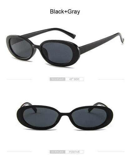 Tiny Small 90s Sunglasses Women Polarized Retro Oval Shape Sunglasses For Woman Designer Sun Glasses For Female Elegant Small Frame Cool Vintage