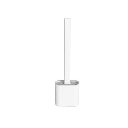 Toilet Brush Toilet Holder Set For Bathroom Flexible Soft Bristles Brushes With Drying Holder Set Bathroom Accessories Toilet Brush Set, Silicone Toilet Brush With Holder Wall Mounted With Toilet Bowl Brush And Holder Bendable Brush Head Holder Quickly