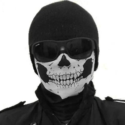 Top Quality Cycling Mask Headwear Halloween Skull Wrap Scarf Warm Washable Headband Breathable Running Bandana Outdoor Sports Equipment
