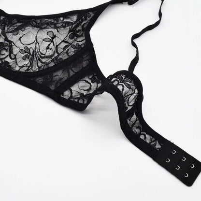 Plus Size Lace Bras For Women Underwired Bralette Womens Underwear Delicate Embroidery Lingerie Brassiere