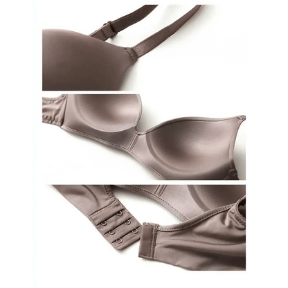 Seamless Bras for Women Push Up Bra No Wire Brassiere A B Cup Underwear Bra Three Quarters 3/4 Cup Thin Soft Sexy