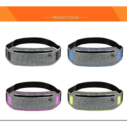 Trendy Slim Running Belt Fanny Pack Fitness Workout Exercise Waist Bag Jogging Belt Bag Gym Fitness Bag Ultra Light Runners Belt Travel Money Belt For Men Women