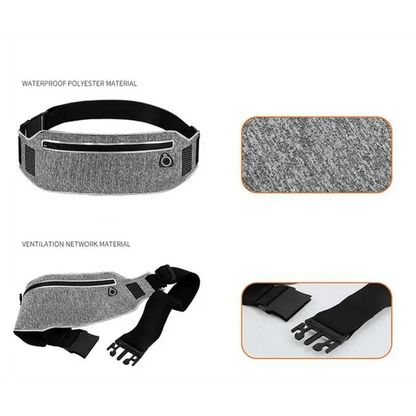 Trendy Slim Running Belt Fanny Pack Fitness Workout Exercise Waist Bag Jogging Belt Bag Gym Fitness Bag Ultra Light Runners Belt Travel Money Belt For Men Women