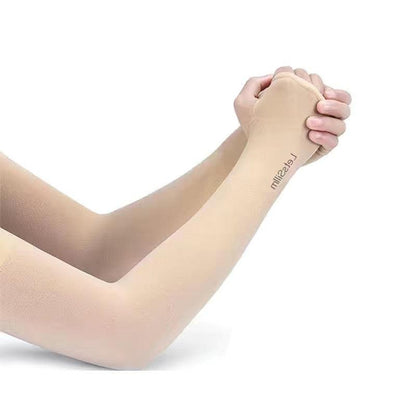 Two Pairs Of Arm Sleeve Sunscreen Cuff Arm Sleeves UV Sun Protect Anti-Slip Summer Men Women Gloves Summer Arm Sleeves Cover Unisex Cooling Sleeves Sports Workout Outdoor Sleeves