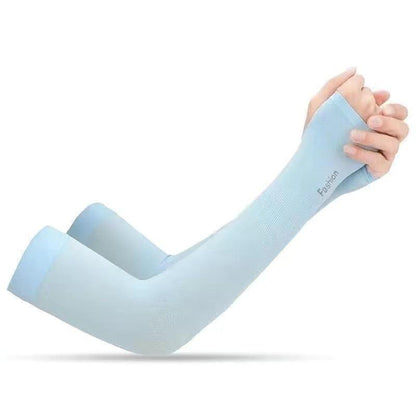 Two Pairs Of Arm Sleeve Sunscreen Cuff Arm Sleeves UV Sun Protect Anti-Slip Summer Men Women Gloves Summer Arm Sleeves Cover Unisex Cooling Sleeves Sports Workout Outdoor Sleeves