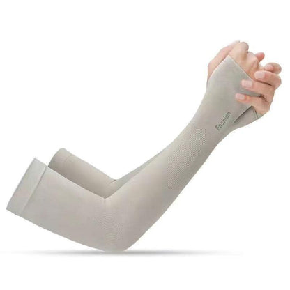 Two Pairs Of Arm Sleeve Sunscreen Cuff Arm Sleeves UV Sun Protect Anti-Slip Summer Men Women Gloves Summer Arm Sleeves Cover Unisex Cooling Sleeves Sports Workout Outdoor Sleeves