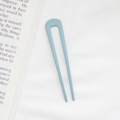 U Shape Hair Sticks Women Hairclip Simplicity Colorful Girls Hairpins Hair Sticks Hair Accessories Headwear French Hair Pin Hairstyle Chignon for Women