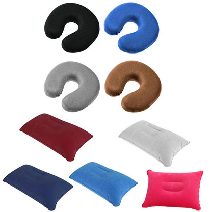 U Shaped Travel Pillow Car Air Flight Inflatable Pillows Neck Support Headrest Cushion Soft Nursing Cushion Black Memory Foam U-Shaped pillow Slow Rebound Neck Pillow Nap Airplane Pillow Travel Cartoon Memory U-Shaped Headrest