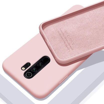 Ultra Thin Flexible Gel Protective Cover Soft Slim Solid Color Case Liquid Silicone Case For Xiaomi Redmi 9T Case For Mi 9 10 Redmi Note 9 9S 8 Pro Cover For Xiaomi Mi Note 10 Protective Bumper