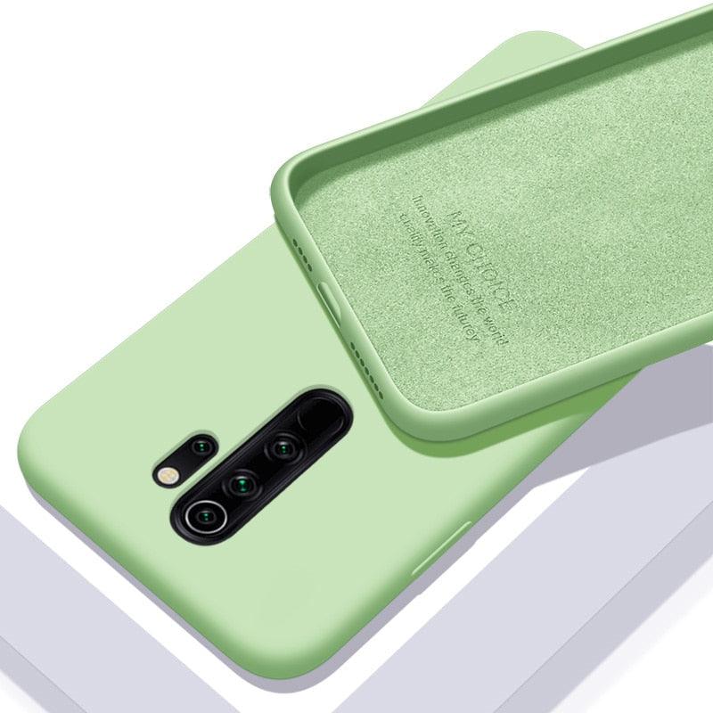 Ultra Thin Flexible Gel Protective Cover Soft Slim Solid Color Case Liquid Silicone Case For Xiaomi Redmi 9T Case For Mi 9 10 Redmi Note 9 9S 8 Pro Cover For Xiaomi Mi Note 10 Protective Bumper