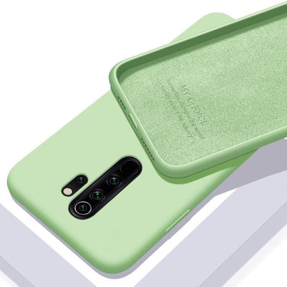 Ultra Thin Flexible Gel Protective Cover Soft Slim Solid Color Case Liquid Silicone Case For Xiaomi Redmi 9T Case For Mi 9 10 Redmi Note 9 9S 8 Pro Cover For Xiaomi Mi Note 10 Protective Bumper