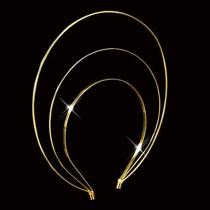 Unique 3 Layer Headband Wedding Bridal Hair Accessories Gold Tiara Crown Jewelry for Women Hair band Metal Headpiece Gorgeous Hair Accessories For Women