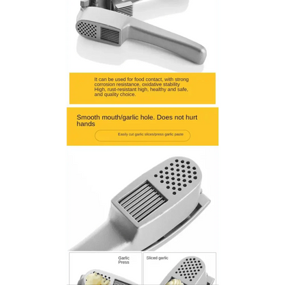 Unique Design Kitchen Household Manual Garlic Press Aluminum Alloy Garlic Maker Garlic Squeeze Garlic Press Kitchen Gadget
