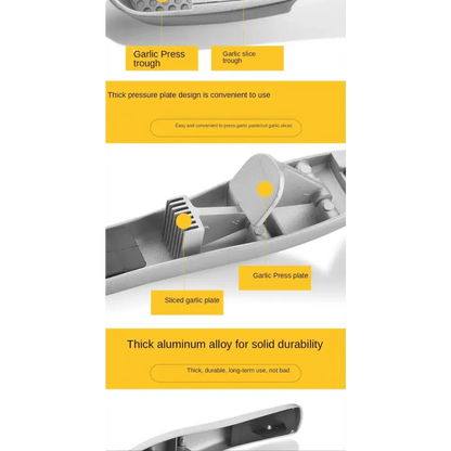 Unique Design Kitchen Household Manual Garlic Press Aluminum Alloy Garlic Maker Garlic Squeeze Garlic Press Kitchen Gadget