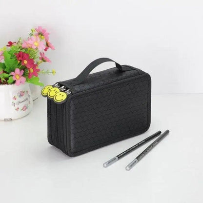 Unique Purple Cute Big 36/48/72 Holes Stationery Students Pencil Case High Quality Large Capacity Pencil Box