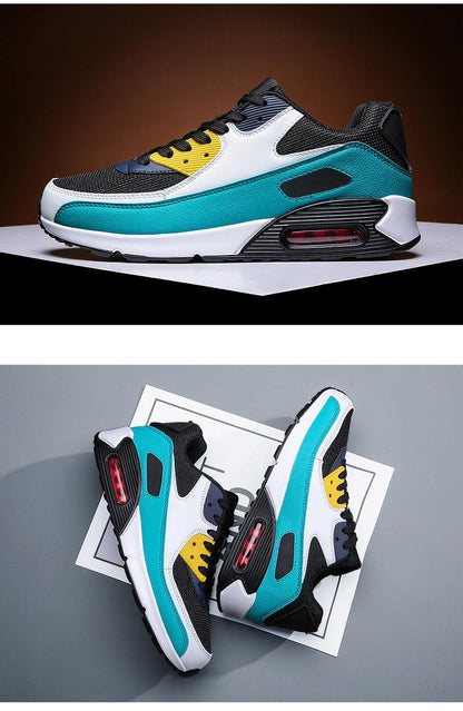 Unisex Air Cushion Sneakers Men's Colorful Casual  Fashion Jogging Sneakers Outdoor Sports Sneakers Lace Up Unisex Walk Women's Air Athletic Running Sneakers