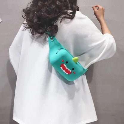 Unisex Cartoon Design Waist Fanny Pack For Traveling Unique Fashion Bag Cute Chest Bag For Women