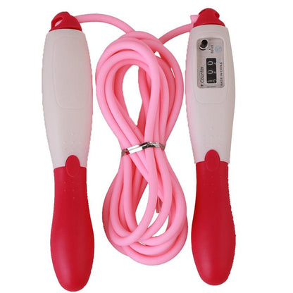 Unisex Fitness  Jump Ropes With Counter Sports Fitness Adjustable Fast Speed Counting Jump Skip Rope Wire Calories Counting Cordless Rope Skipping For Adult Boys Girls
