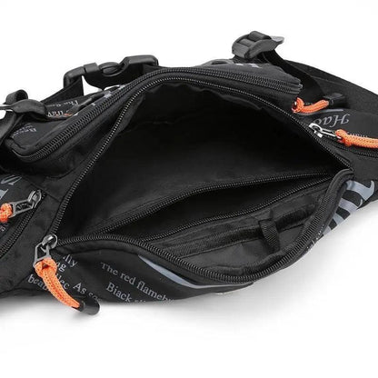 Unisex Stylish Multiple Pockets Fanny Pack Men Waist Packs Travel Adjustable Waist Band Outdoor Portable Modern Fanny Bag