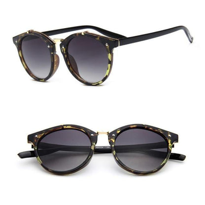 Unisex Vintage Round Shape Sunglasses Retro Women Design Luxury Popular Summer Sun Glasses Comfortable Classic Outdoor Eyewear UV400 Lens Trendy Sunglasses