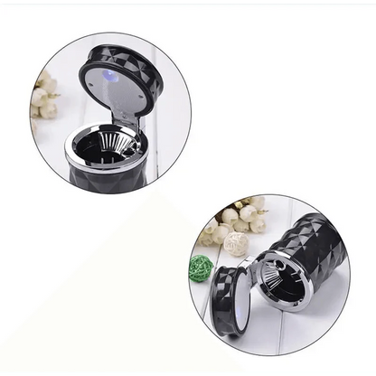 Universal LED Light Car Ashtray Cigarette Holder Car Accessories Portable Luxurious Design Ashtrays For Cars