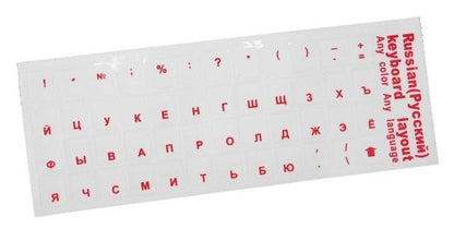 Universal Russian Transparent Keyboard Stickers for Laptop Letters Keyboard Cover for Notebook Computer PC Dust Protection Best Laptop Accessories