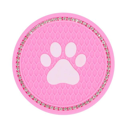 Universal Vehicle Bling Cup Holder Bling Glitter Acrylic Diamond Car Coaster PVC Travel Auto Cup Mats Insert Coaster Anti Slip Crystal Vehicle Bling Car Coasters Pink PVC Travel Auto Cup Holder Insert Coaster Anti Slip Crystal Vehicle Interior Accessories