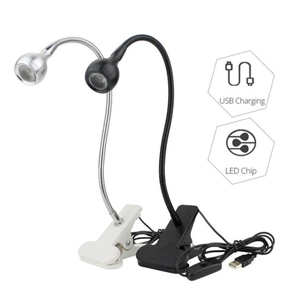 USB LED Desk Lamp With Clip Flexible Table Lamp For Book Reading Study Office Bedside Work Children Night Light For Home Decorative Table Lamp Cute Study Lamps for Bedroom Décor