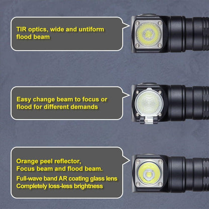 USB Rechargeable Adjustable Flashlight LED Tactical Flashlights With CREE LED Waterproof High Lumens Flashlight For Home Camping Security Electric Cut Use