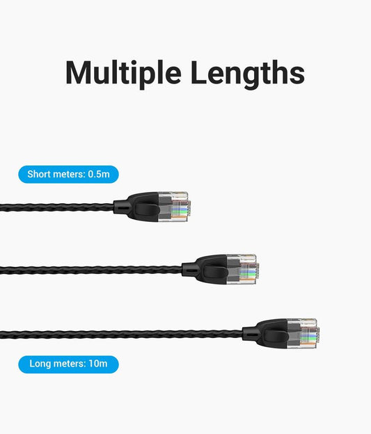 Vention Ethernet Cable Cat6 10Gbps RJ45 Slim Ethernet Patch Cable Cat6 Lan Cable Internet Modem Laptop Router Network Ethernet Cable For Modem PC Laptop Cable