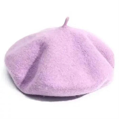 Vintage Beret Hat Flat Cap For Women Retro Classic Style Wool Beret Caps Modern Women Hats