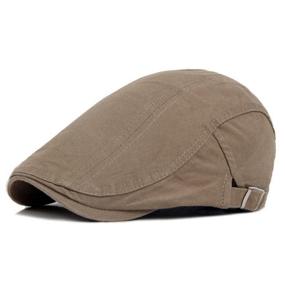 Vintage Men Beret Hats Classic Simple Winter Warm Caps Cotton Comfortable Autumn Beret Flat Hat Quality Durable Retro Men's Hat Unique Berets For Men Retro Cap