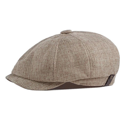 Vintage Men Beret Hats Classic Simple Winter Warm Caps Cotton Comfortable Autumn Beret Flat Hat Quality Durable Retro Men's Hat Unique Berets For Men Retro Cap