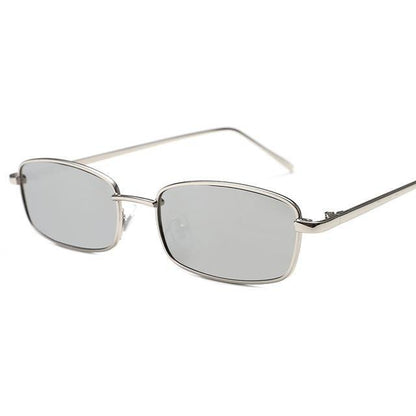 Vintage Slender Square Sunglasses Classic Small Frame New Square Shape  Sunglasses For Men In High-quality Metal Frame Sunglasses For Men New Vintage Sunglasses