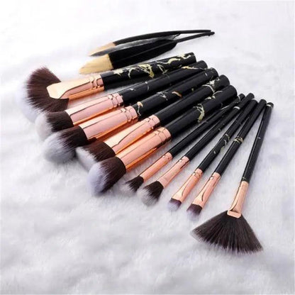 Vintage Style 5/10/15Pcs Makeup Brushes Set Powder Eye Shadow Foundation Blush Blending Make Up Brush Beauty Cosmetic Kit Tools