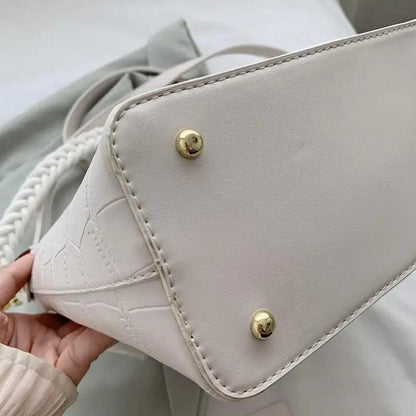 Vintage Style Fashionable Women's bucket bag Stone Pattern Shoulder Bag For Ladies Diagonal Female Bag